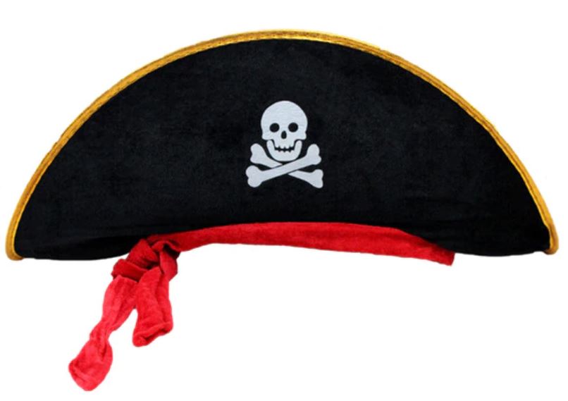 Chapéu pirata lateral