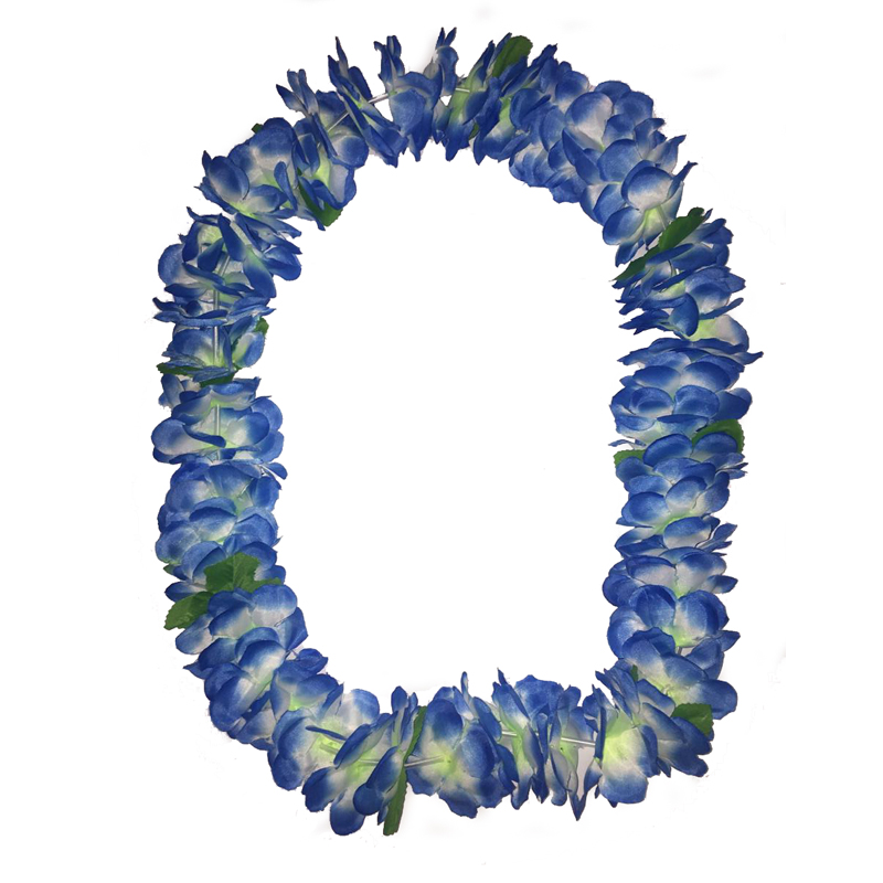 Colar Flores de tecido Azul