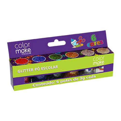 Kit Glitter 6 Cores